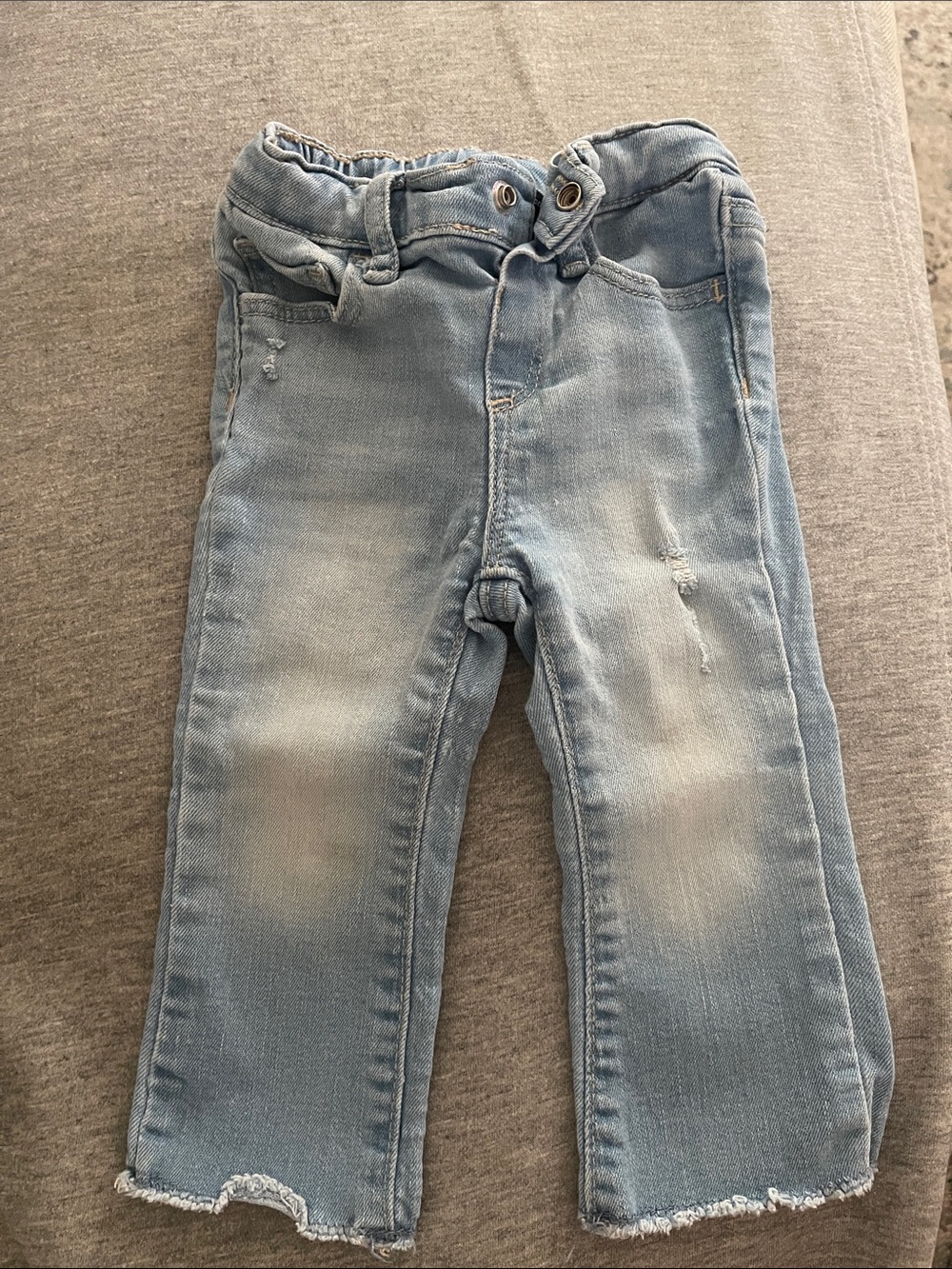 Baby Gap 70s Flare Light Blue Distressed Denim Jeans